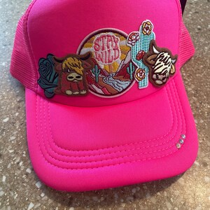 Cowgirl Western Cows Trucker Hat Cowgirl Hats Gifts For Women Custom Trucker Hats Stay Wild