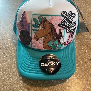 Bougie Horse Cowgirl Western Cows Trucker Hat Cowgirl Hats Gifts For Women Custom Trucker Hats