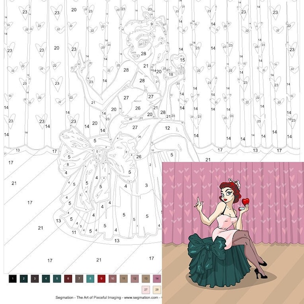 Stained Glass Paint by Number Etsy