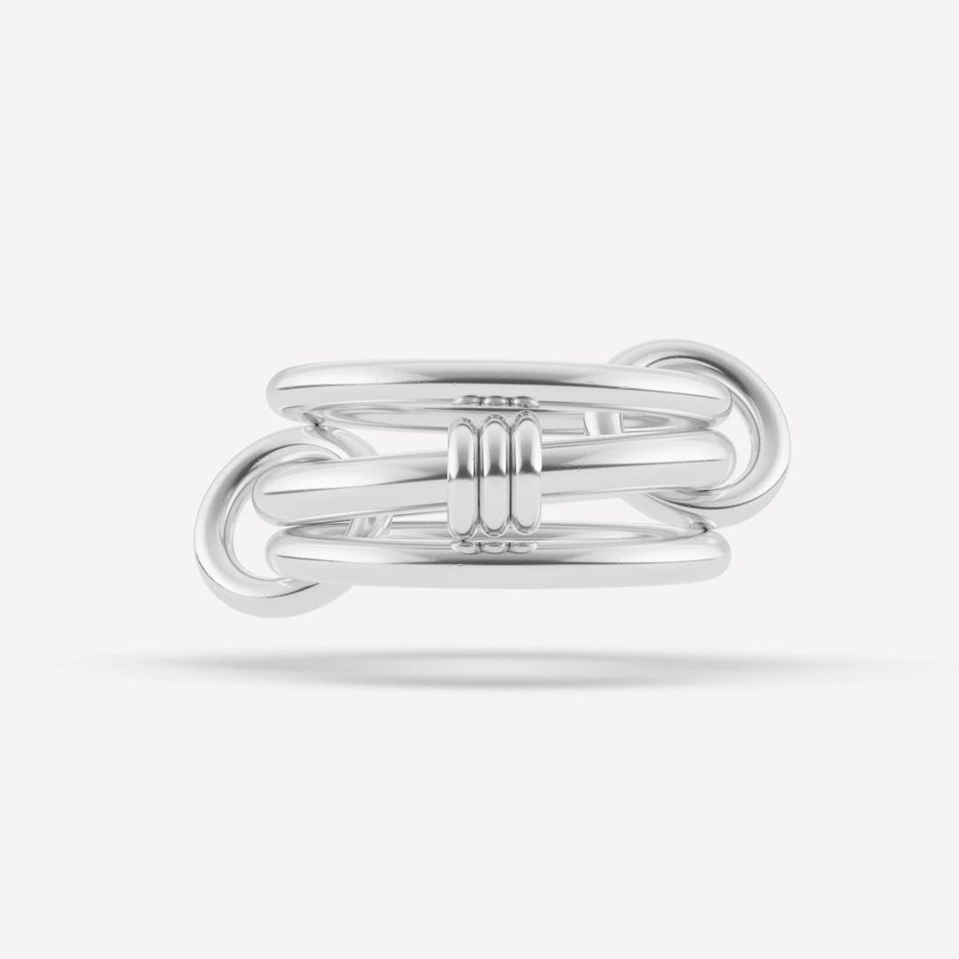 SPINELLI KILCOLLIN Ring, Handmade Solid Silver Plain Multi Band