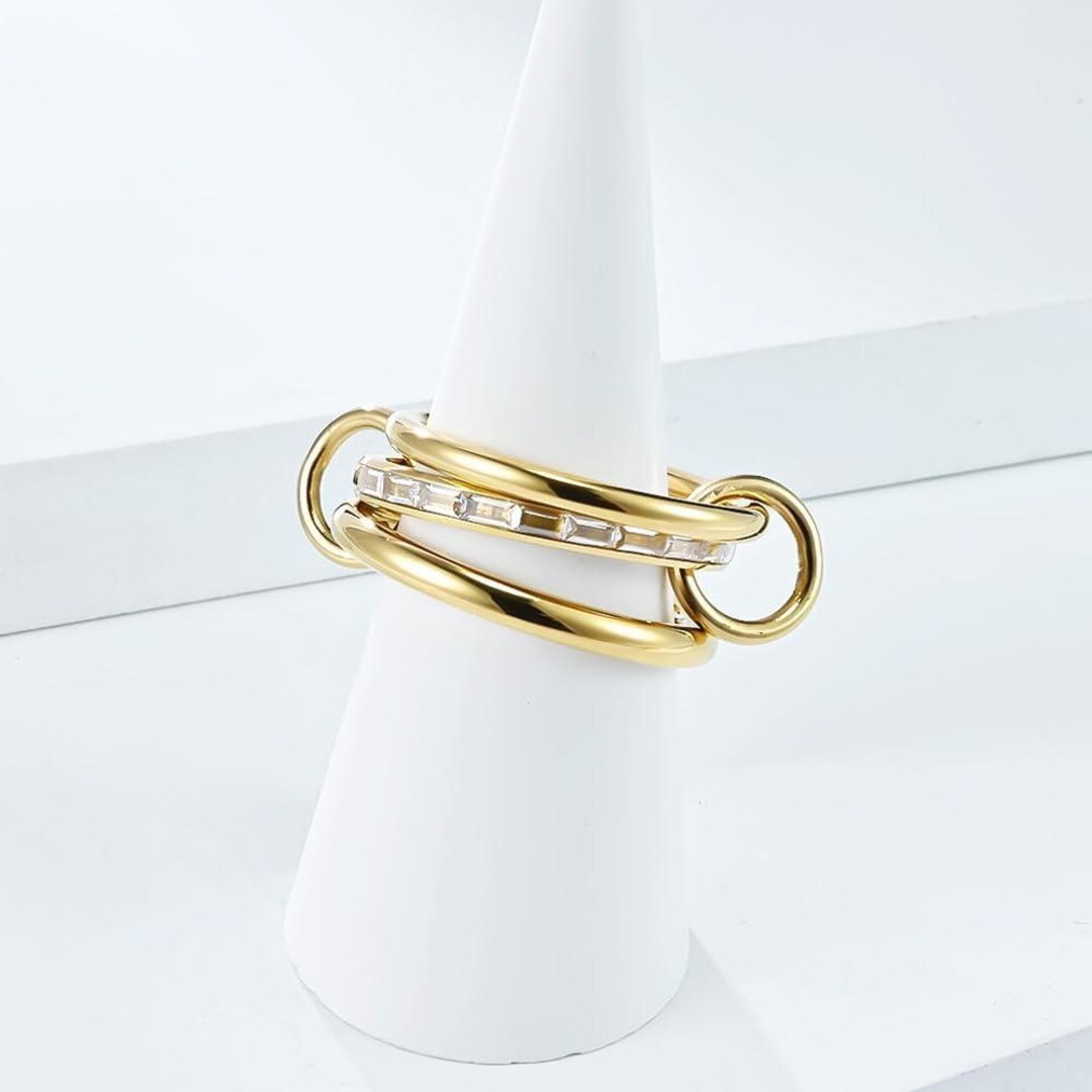 Multi Link Connected Ring, Three Linked Ring, Three Stack Spinelli Ring ...