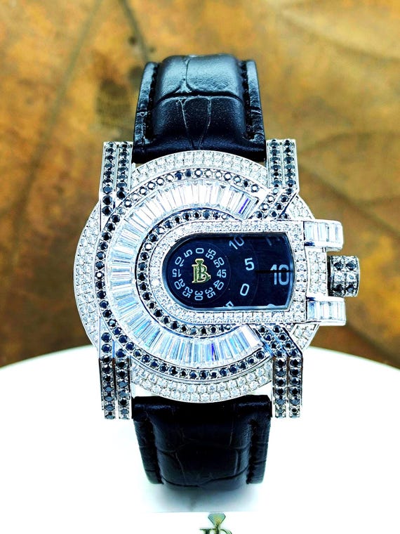 Moissanite Watch for Men | Iced Out Diamond Watch | 925  display picture 1