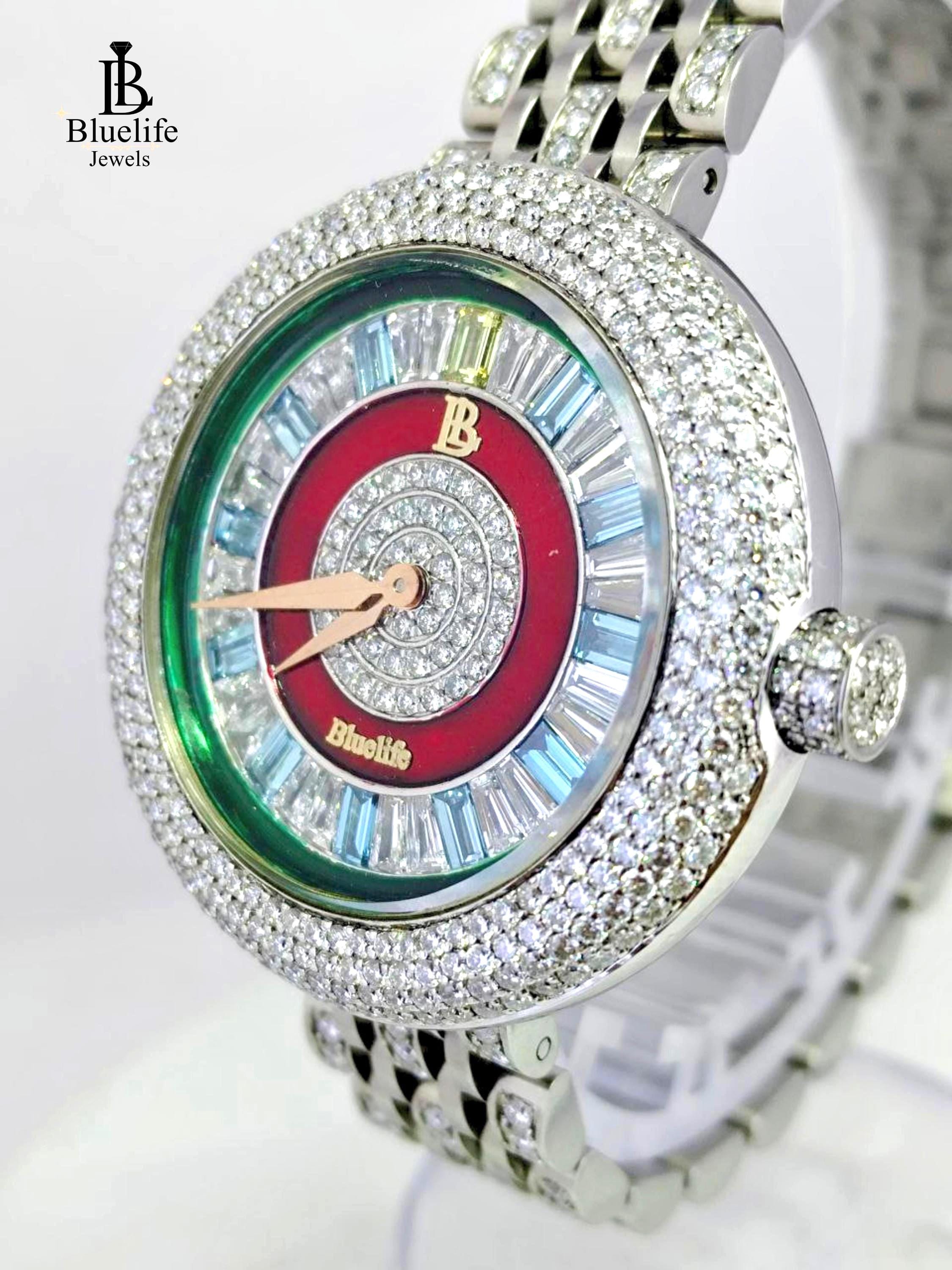 Diamond Watch for Women Luxury Watch Women Iced Out Watch Swiss Quartz Watch Lab Grown Diamond Watch Gift for Her