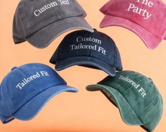 Custom Text Baseball Cap, Embroidered Bachelor Party Team Hat, Personalized Logo Women Hats, Vintage Trucker Cap, Birthday Gift