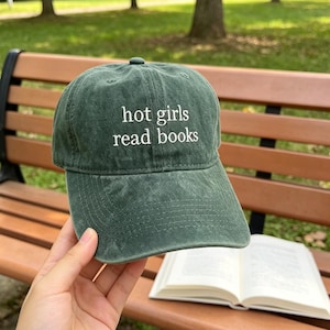 Geborduurde hoed voor meisjes Read Books: baseballpet voor boekenliefhebber!