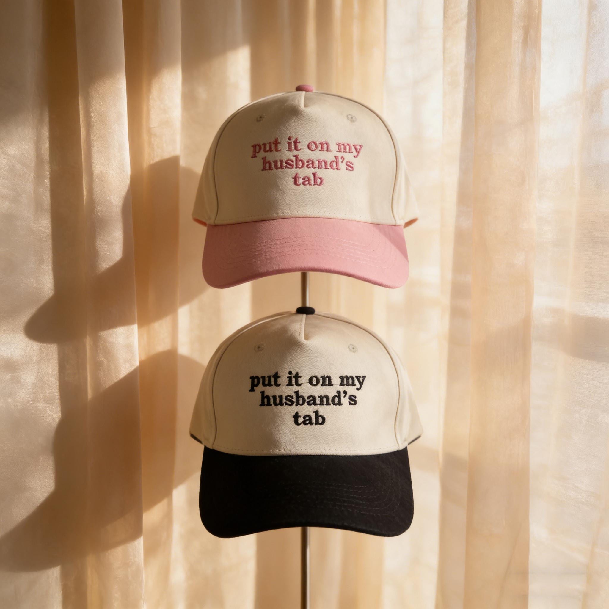 Custom Put It on My Husbands Tab Hat, 5 Panel Two Tone Hat, Snapback ...