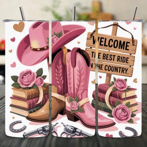 Cowboy Romance Glass Can Wrap PNG, Wear The Hat Ride The Cowboy Libbey 16oz & 20oz Tumbler Wrap, Western Book Lover Cup Design, Bookish PNG