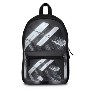 Stylish Graphic Backpack for Travel, School, or Work, Modern Design, Trendy Backpack, Fashionable Bookbag, Artistic Daypack