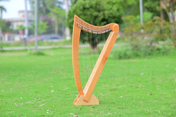 Wooden Celtic Harp – Handcrafted String Harp for Folk & Traditional Music
