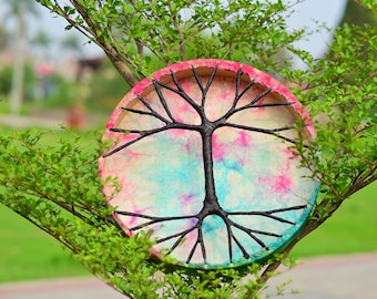 Handmade Shamanic Drum – Sacred Frame Drum for Meditation, Healing & Journeying