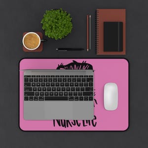 Nurse Life Desk Mat - Cute Office Decor for Nurses, Mouse Pad, Unique Gift for Healthcare Workers, Fun Desk Mat, Nursing Accessories