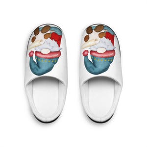 Gnome Slippers, Cozy House Shoes, Indoor Footwear, Women&#39;s Bedroom Slippers, Comfy Home Slides