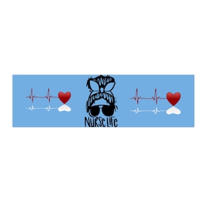 Nurse Life Bumper Stickers | Fun Car Decals for Healthcare Heroes, Nurse Gifts, Medical Humor, Heartbeat Design, Vehicle Accessories