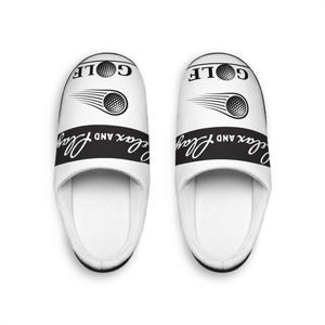 Cozy Golf-Themed Men&#39;s Slippers | Relax and Unwind at Home | Perfect Gift for Golf Lovers