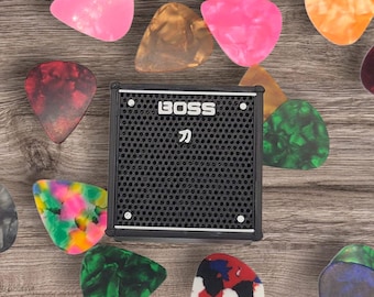 Mini Guitar Amp Pick Holder Boss katana  Guitar lover gift Band Player Amplifier Decor 8 pick holder Amp Pick Holder Marshall Orange Fender