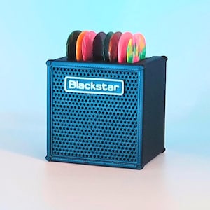 Mini Guitar Amp Pick Holder Blackstar ID:X Guitar lover gift Band Player Amplifier Decor pick holder Amp Pick Holder Marshall Orange Fender
