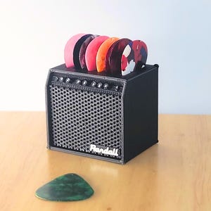 Mini Guitar Amp Pick Holder Randall Guitar lover gift Band Player Amplifier Decor 8 pick holder mesa boogie orange fender boss gift him her