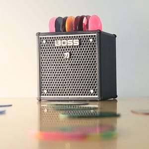 Mini Guitar Amp Pick Holder Boss katana  Guitar lover gift Band Player Amplifier Decor 8 pick holder Amp Pick Holder Marshall Orange Fender