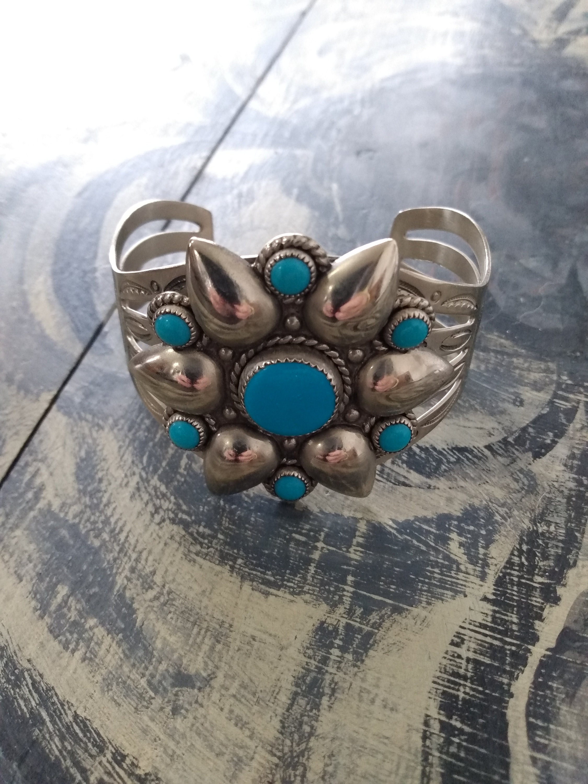 Nickel silver 2024 bell cuff bracelet
