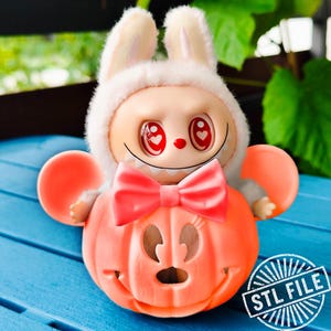 Minnie Pumpkin Holder for Labubu - STL Digital File for 3D Printing ...