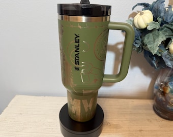 Military Laser Engraved 40 oz Pine Green Stanley Tumbler
