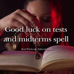 Viel Glück bei Prüfungen und Midterms - Echtes Ritual durchgeführt + Zertifikat