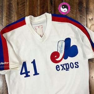 vintage 90s montreal expos Authentic on Field Russell athletic jersey