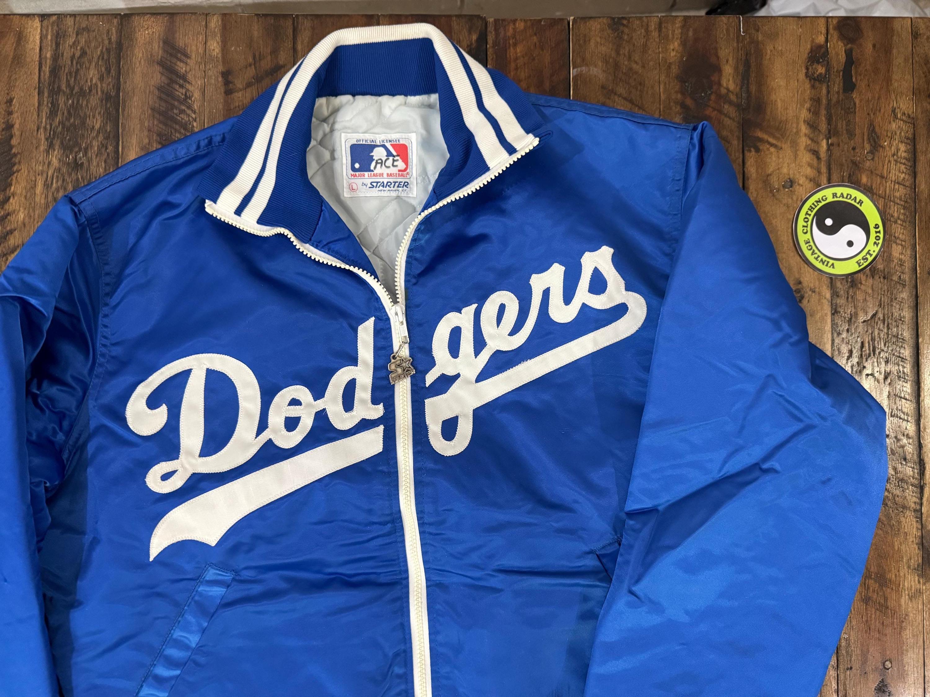 90s LA Dodgers ナイロンジャケット韓国製 Vintage 1990s Chalk Line Los Angeles Dodgers MLB Satin
