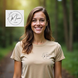 Personalized Mom T-Shirt | Shirt with children&#39;s names for mom, gift for mom, Mother&#39;s Day, pregnancy, birth gift