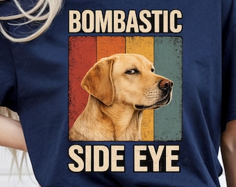 Bombastic Side Eye Labrador Hund Retro Vintage T-Shirt