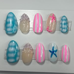 Summer Press On Nail set of 10