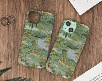 Funda de teléfono Green Mountains para iPhone 16, 16 Pro Max, iPhone 15, 15 Pro Max, iPhone 14, 14 Pro Max, 13, 12 Pro Max, funda para iPhone