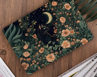 Cat In The Flowers MacBook Case for MacBook 13" Air 2025, Air 15 2023 2024, MacBook Pro 14/16 2023 2024, Air 13 2022, M1 M2 M3,A3240 Laptop