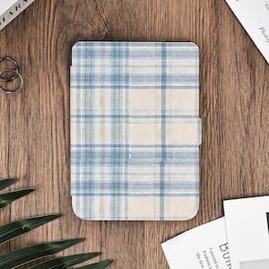 Light Blue Square Kindle protective case for kindle Paperwhite 12th 7&quot;, Kindle 11th 2022 2024, Paperwhite 11th, Kindle Colorsoft 2024, Kobo