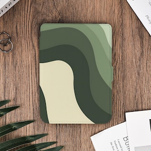Green Wave Kindle protective case for Kindle 11th 2022 2024, Kindle Paperwhite 12th 2024, Kindle Paperwhite 11th 6.8&quot;, Colorsoft 2024, Kobo