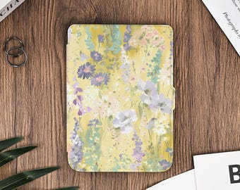 Watercolor-Style Cascading Flower Vines Kindle Cover for Kindle 11th 6", Kindle Paperwhite 11th, Paperwhite 12th 7", Colorsoft 2024, Kobo