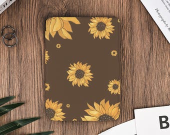 Sunflowers with a Retro Brown Background Kindle Cover for Kindle 11th 6", Kindle Paperwhite 11th, Paperwhite 12th 7", Colorsoft 2024, Kobo