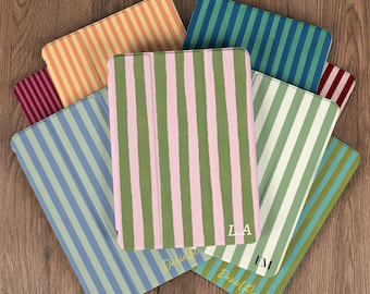 Colorful striped Customizable iPad case for iPad Pro 2025 13“, iPad 11th A16 2025, iPad Air 7 11" 2025, Mini 7 A17 Pro, Pro 2025 11" 13"