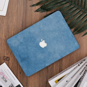 Blue Frosted Texture MacBook case for MacBook 13&quot; Air 2025, Air 15 2023 2024, MacBook Pro 14/16 2023 2024, Air 13, M1 M2 M3, A3240 Laptop