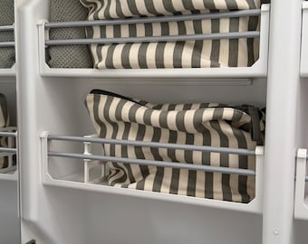 Bathroom shelf divider for VW Grand California bathroom – Camper bathroom organizer – shelf partition