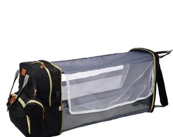 Zwarte luiertas: multifunctionele babytas, moederrugzak, luiertas, grote capaciteit zwangerschapstas, stijlvolle opberger voor babybenodigdheden