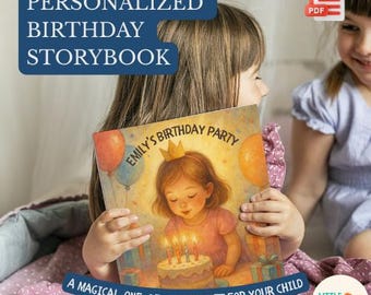 Personalized Birthday Story Book for Kids Baby Toddler | Custom Name & Character | Unique Gift – Digital Download Gift - Baby Storybook