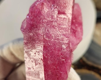 Red Quartz Crystal Cluster | Color Enhanced Quartz | Home Décor Statement Mineral