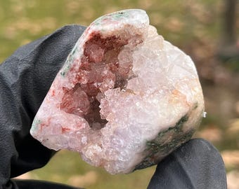 Rosa ametistgeod | Fantastisk druzykristallgrotta | Mild kärleksenergisten