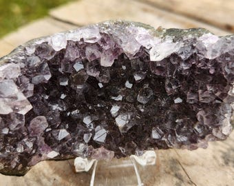 Stunning Amethyst Druzy Cluster from Brazil – Sparkling Purple Quartz Crystal
