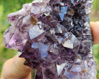 Amethyst Crystal Cluster on Metal Stand - One Of The Most Versatile and Powerful