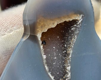 Druzy Agate Tree | Polished Agate Crystal with Druzy Pocket
