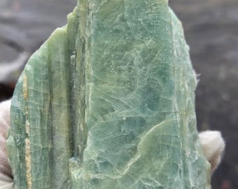 Raw Aquamarine Crystal | Natural Blue Green Aquamarine
