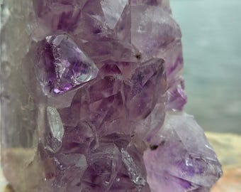 Amethyst Crystal Standing Tower | Natural Purple Amethyst Cluster