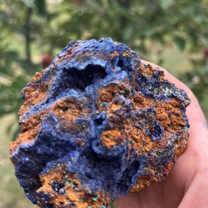 Azurite with Malachite - A Powerful and Energetic Combination that Blends the Properties Of Both Stones.